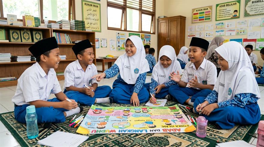 Aktivitas diskusi kelompok kolaboratif siswa SD dalam pembelajaran Pendidikan Agama Islam